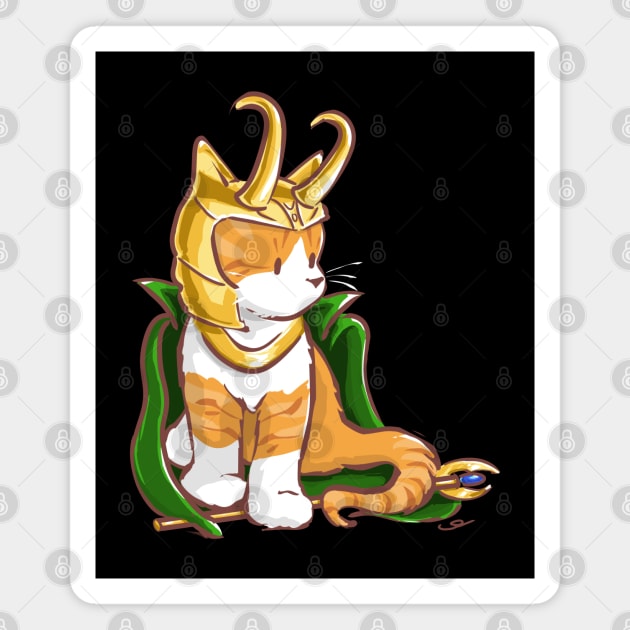 Lokitty Loki Cat Magnet by ElephantShoe